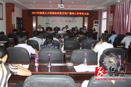 双牌县人大常委会对县文体广新局进行工作审议