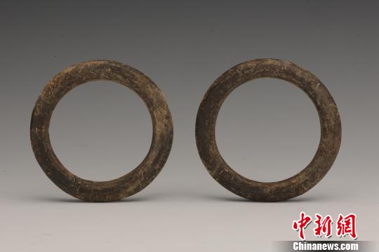 出土的陶环。陕西省考古研究院 供图