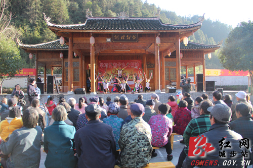 丹口镇桃林村学习贯彻十九大精神文艺演出.