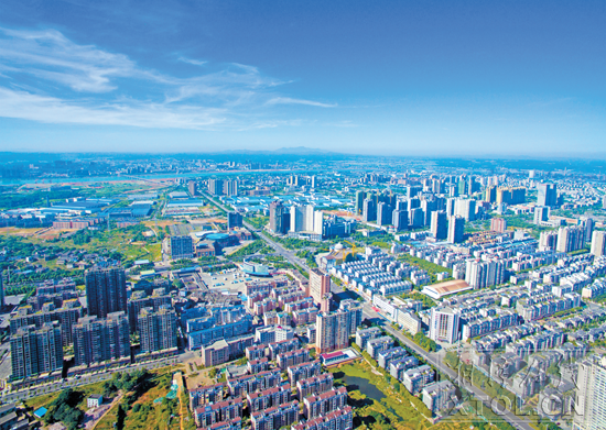 创新发展成为湘潭高新区最显著的特色。图为高新区一角。