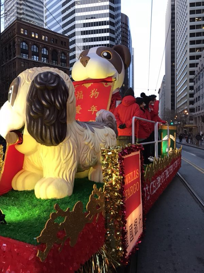 旧金山中国新年大巡游 载歌载舞人气旺旺