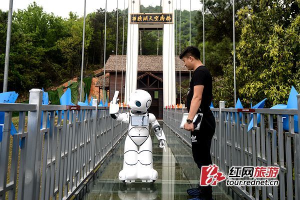 萌萌哒:长沙石燕湖景区机器人导游试岗