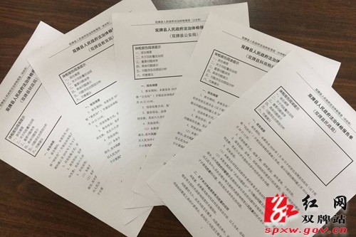 双牌县政府法治体检进入限期整改阶段