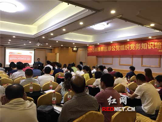 衡阳珠晖区50余名非公企业党组织负责人学党建