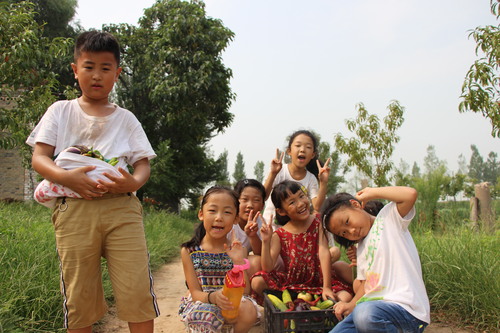带领孩子们在山西永济蒲韩社区体验城乡融合