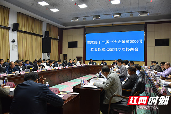湖南省政协召开监督性重点提案办理协商会 聚