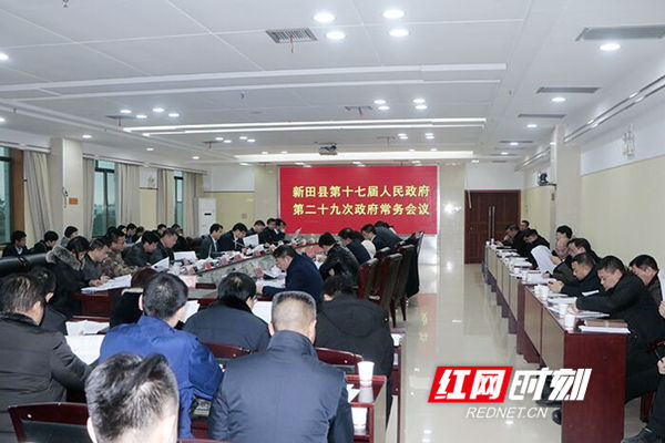 新田县政府召开常务会议 研究安全生产等工作