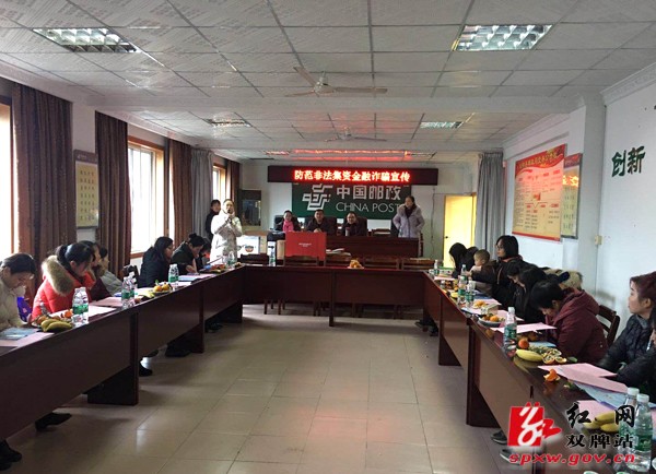 双牌县开展“防范非法集资金融诈骗宣传·巾帼在行动”宣传会