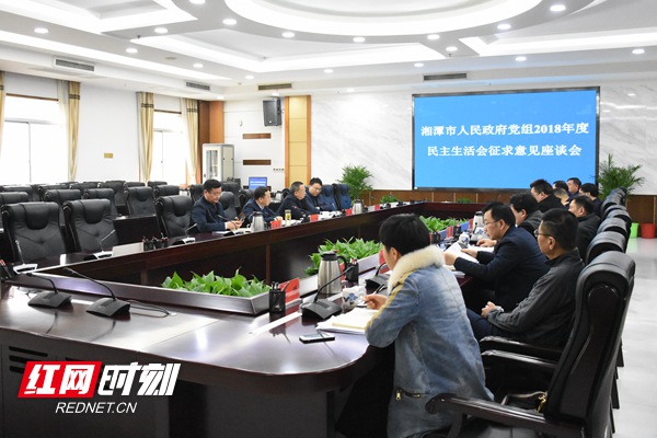 湘潭市政府党组2018年度民主生活会征求意见