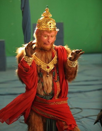 《西游记》孙悟空造型华丽 红绿混搭玩时尚