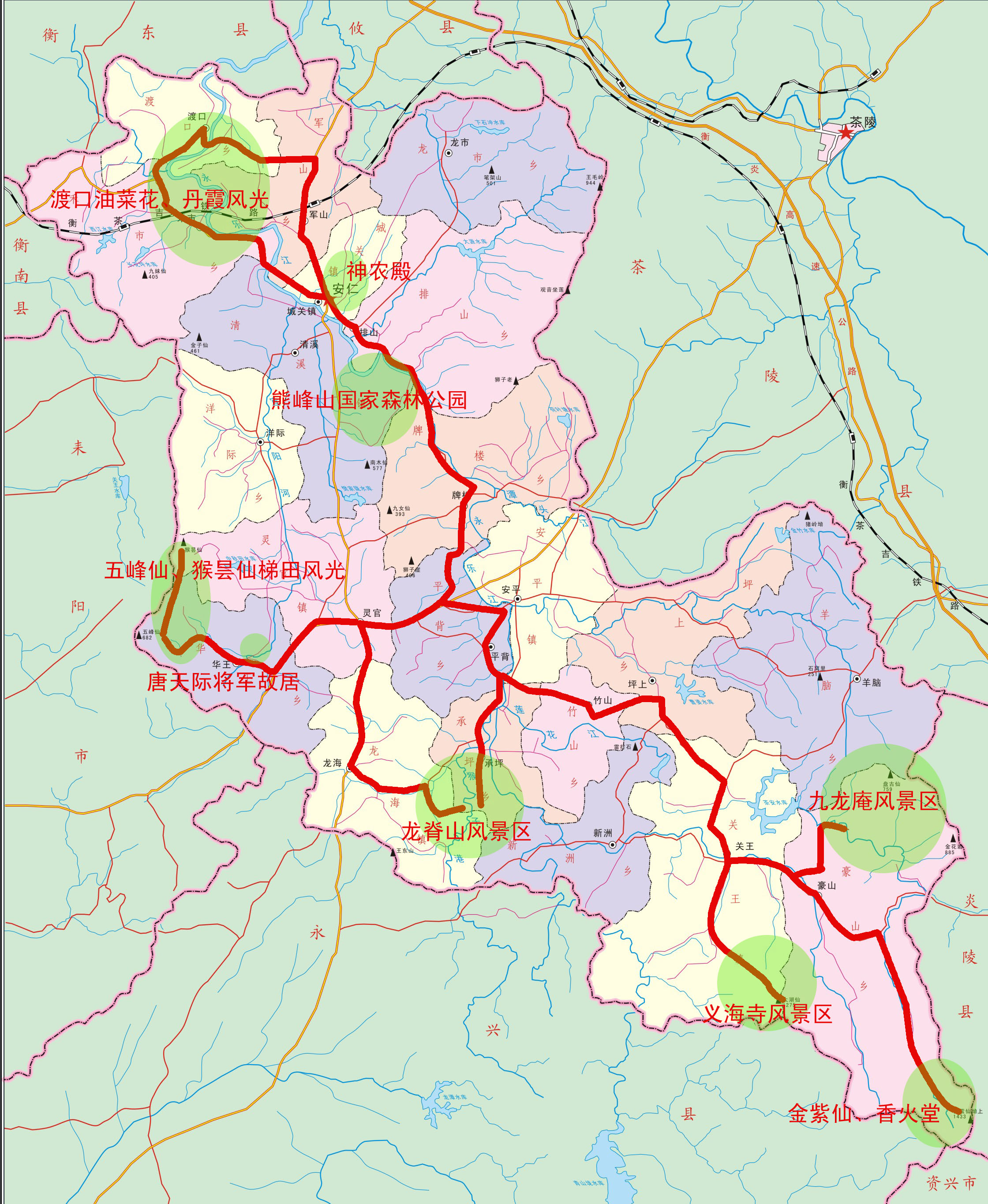 安仁县乡镇地图图片