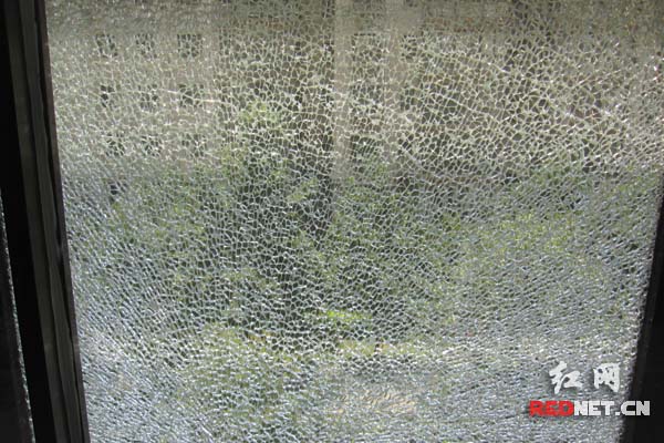 呈冰裂纹状的钢化玻璃