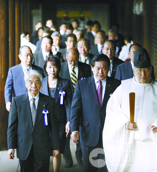 日本約160議員參拜靖國神社創冷戰後新高(圖)