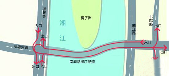 长沙南湖路隧道下月底通车 每隔80米设一逃生口