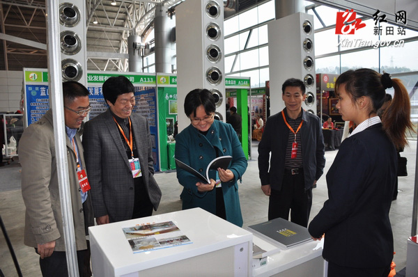 新田縣縣長唐軍率團參展首屆湘南投洽會