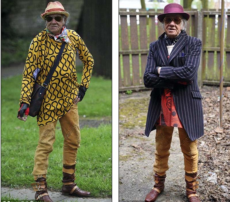 英国俏老头买高档时装不吝钱(组图)