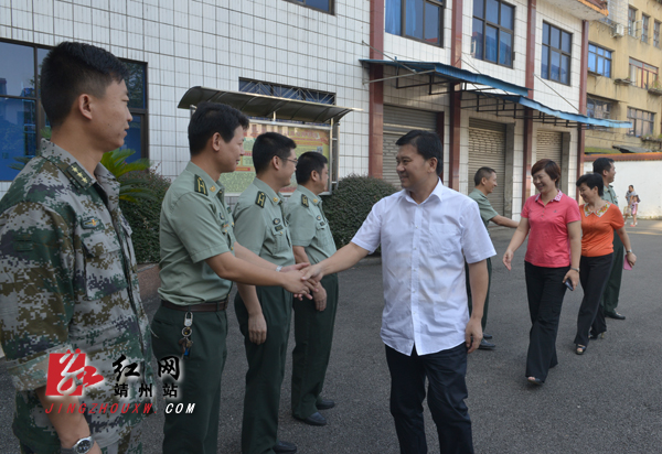 靖州四大家领导"八一"前夕看望驻靖部队官兵_靖州县_湖南频道_红网