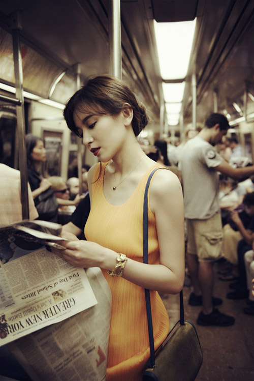 施诗纽约地铁时尚写真优享悠闲美式生活