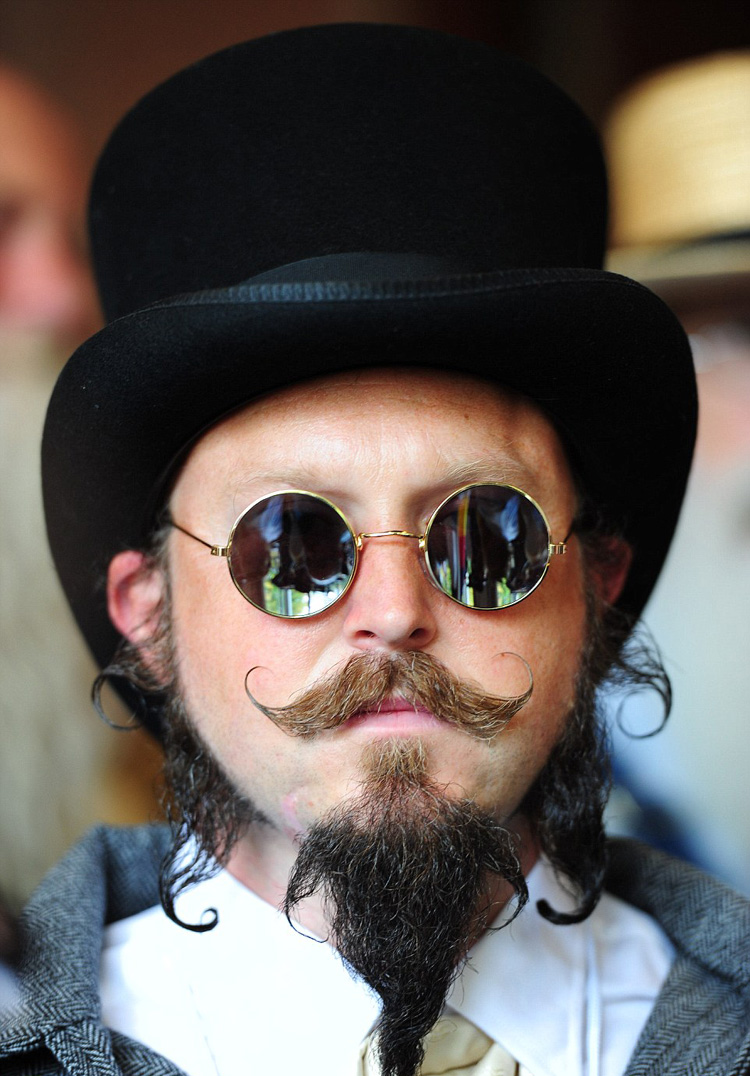 美国办世界胡须锦标赛 9国"美髯公"亮相(组图)