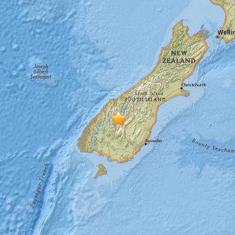 新西蘭南島發生5.6級地震 尚無傷亡報告