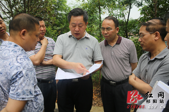 祁阳:县长周新辉现场办公 会商重点项目建设难题