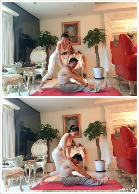 母其弥雅和老爸共练瑜伽温馨场面获点赞