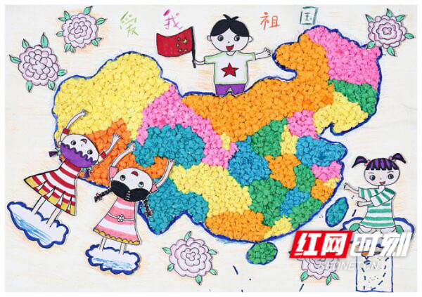 中国地图简笔画手抄报图片